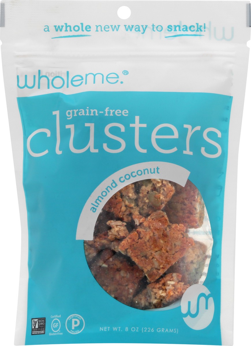 slide 7 of 8, WholeMe Clusters 8 oz, 8 oz