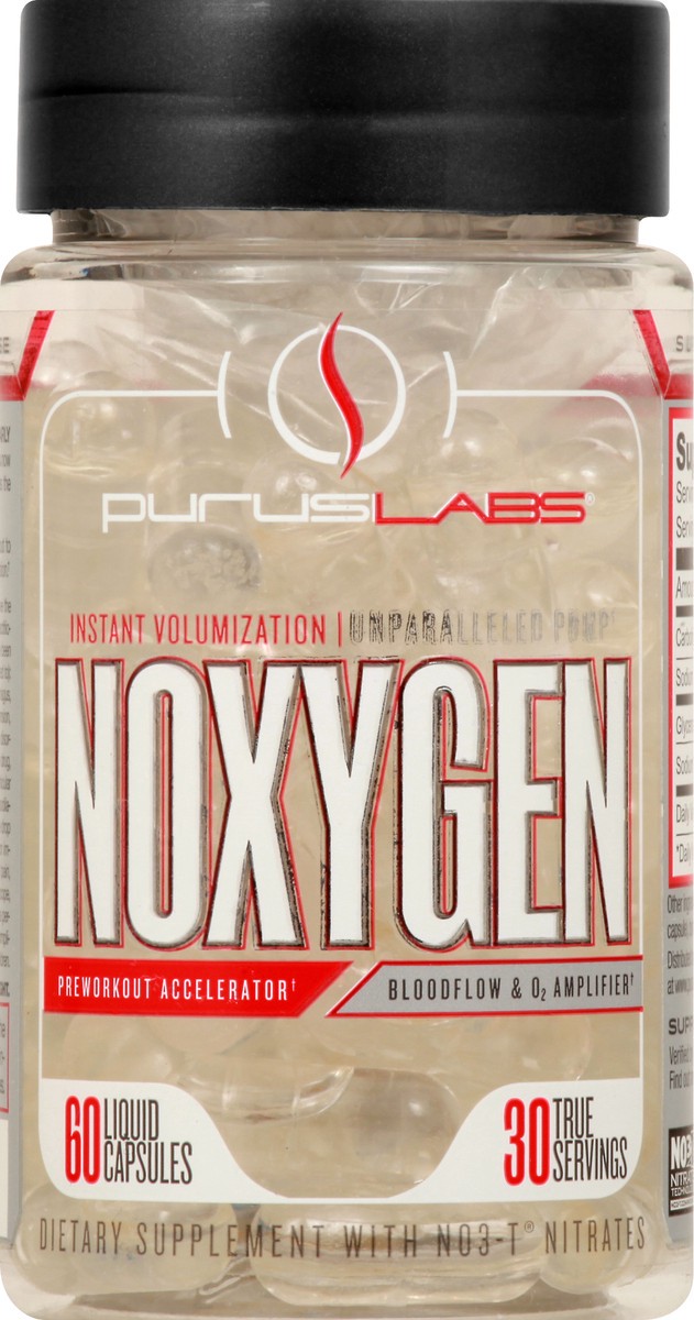 slide 1 of 12, Purus Noxygen Preworkout Accelartor Capsules, 60 ct