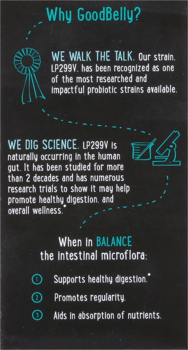 slide 3 of 10, GoodBelly Super Strain LP299V Probiotic Supplement 30 ea, 30 ct