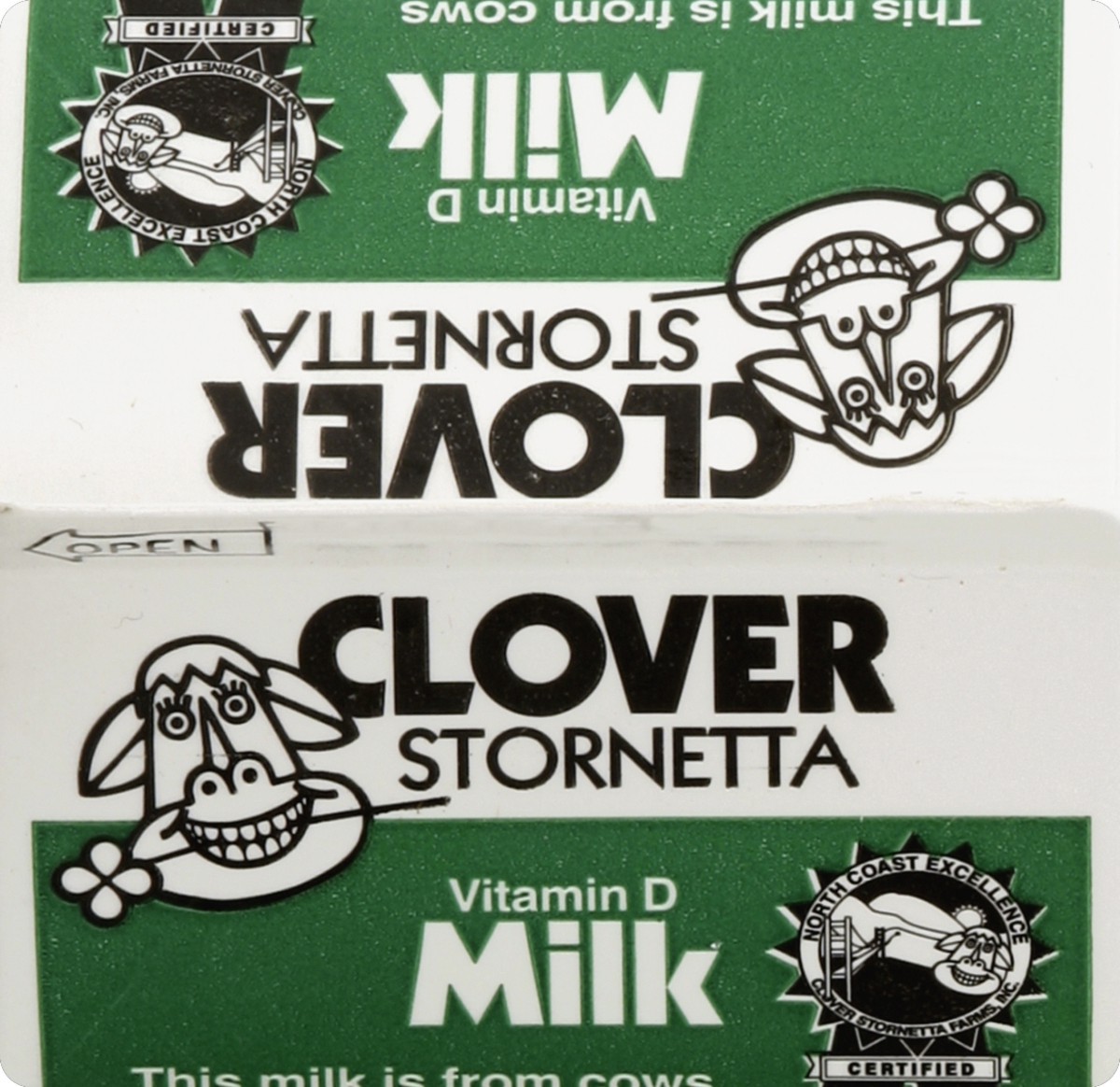 slide 4 of 4, Clover Milk, Vitamin D, 16 oz