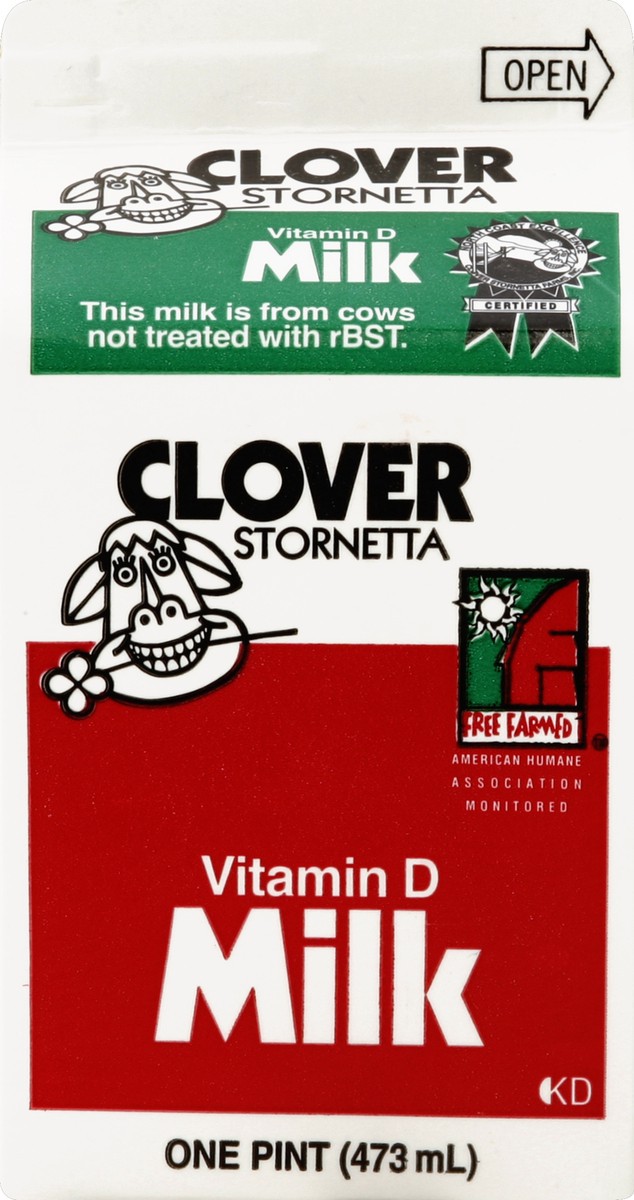 slide 2 of 4, Clover Milk, Vitamin D, 16 oz