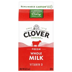 Clover Sonoma Vitamin D Milk 1 pint