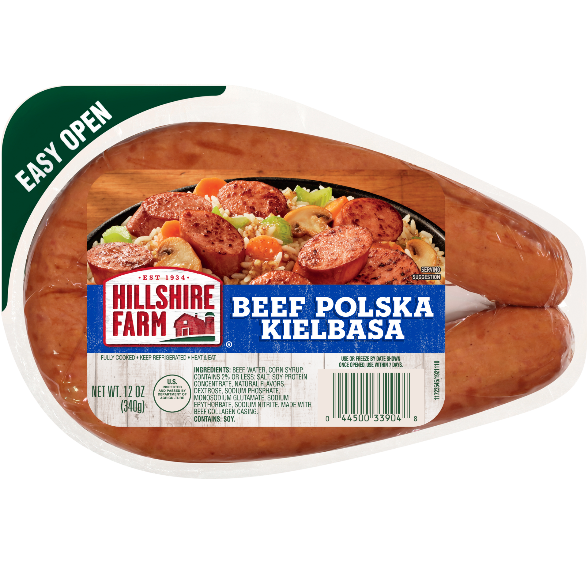 slide 1 of 4, Hillshire Farm Beef Polska Kielbasa Smoked Sausage, 12 oz