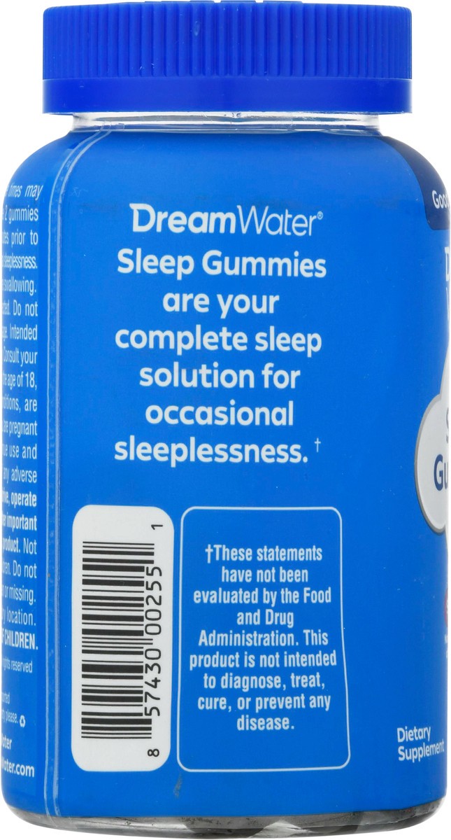 slide 6 of 9, Dream Water Snoozeberry Sleep Gummies 60 ea, 60 ct
