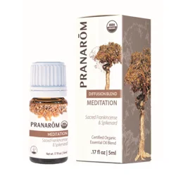 Pranarom Meditation Diffusion Blend Sacred Frankincense & Spikenard Organic Essential Oil Blend