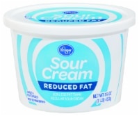 slide 1 of 1, Kroger Reduced Fat Sour Cream, 16 oz