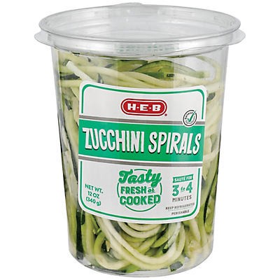 slide 1 of 1, H-E-B Select Ingredients Zucchini Spirals, 11 oz