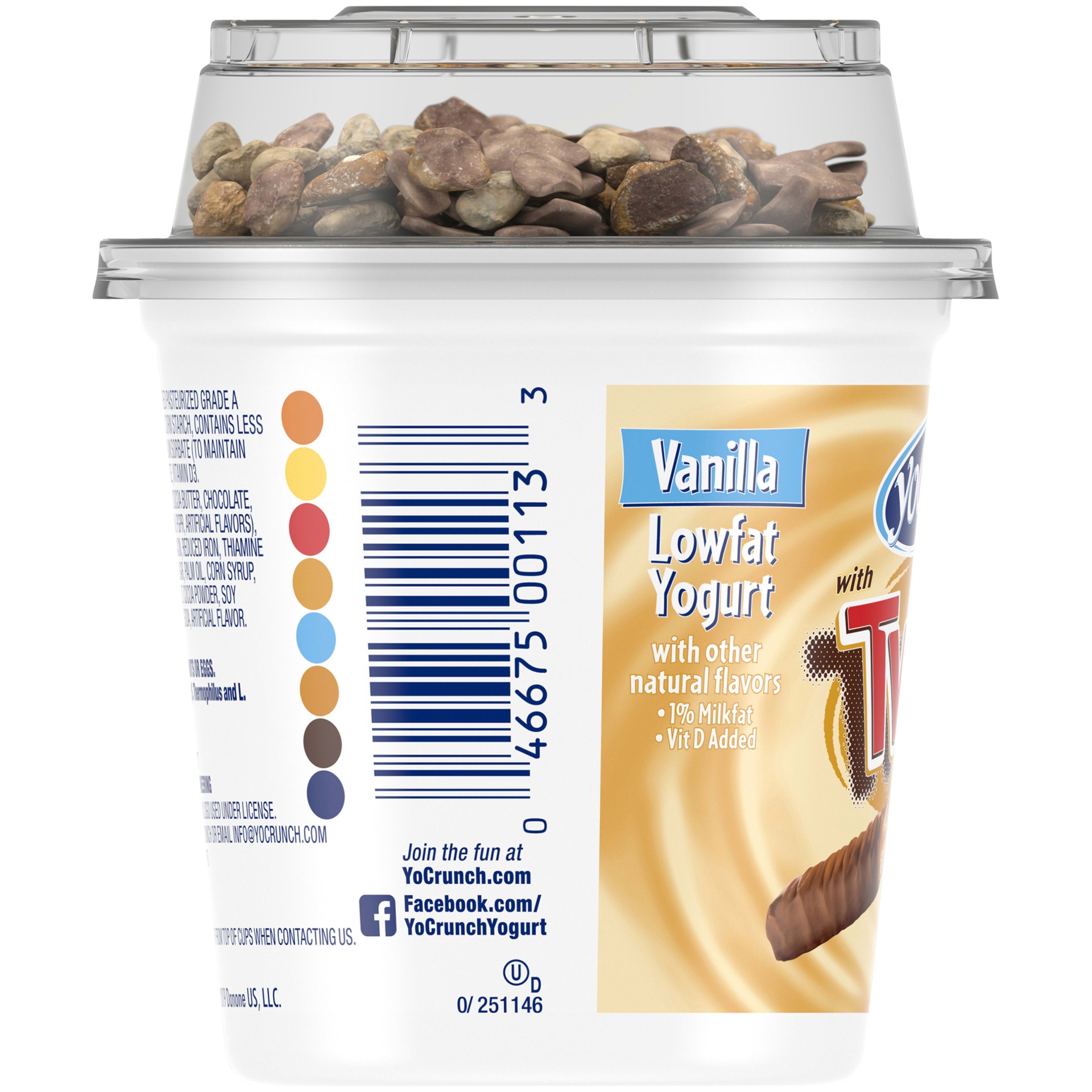 YoCrunch Low Fat Vanilla with Twix Yogurt 6 oz | Shipt