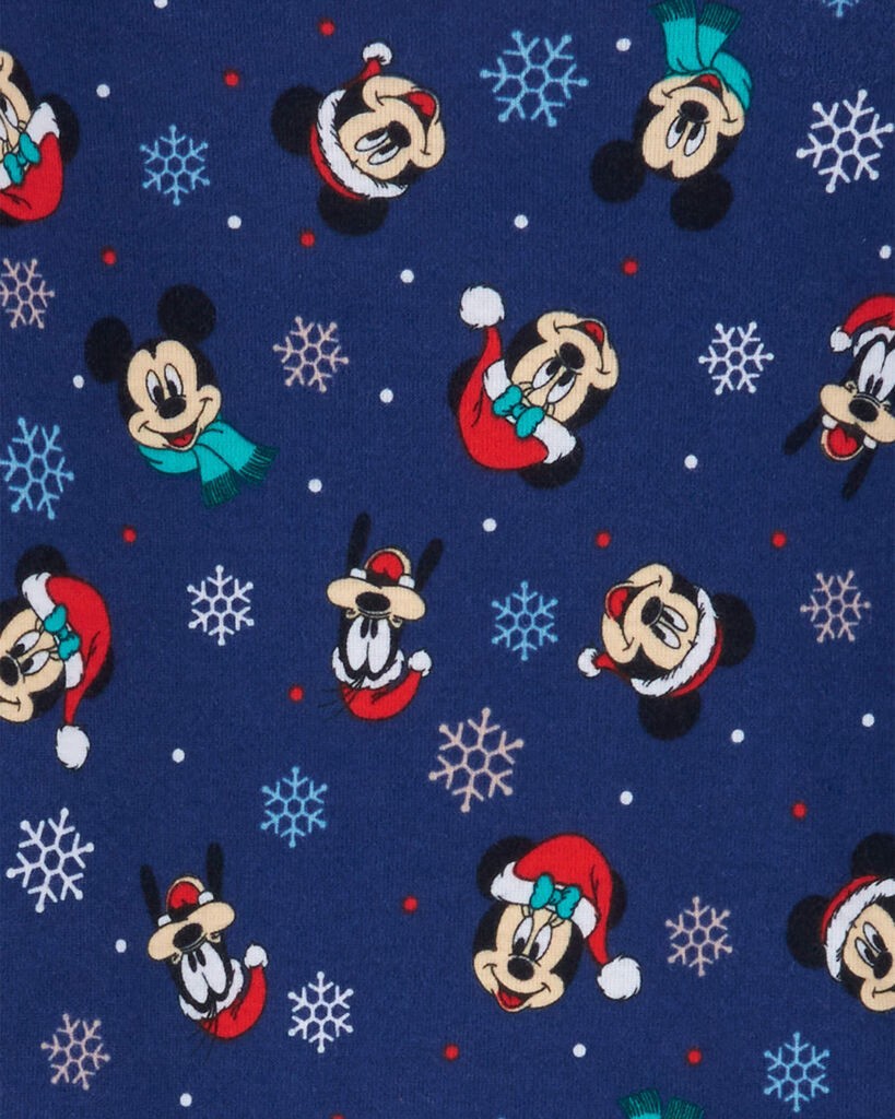 slide 2 of 2, Carter's Toddler 2-Piece Christmas Mickey 100% Snug Fit Cotton Pajamas Red/White 3T, 1 ct