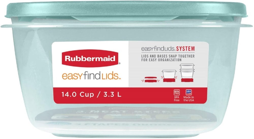 slide 1 of 1, Rubbermaid Food Storage Container, 1 liter