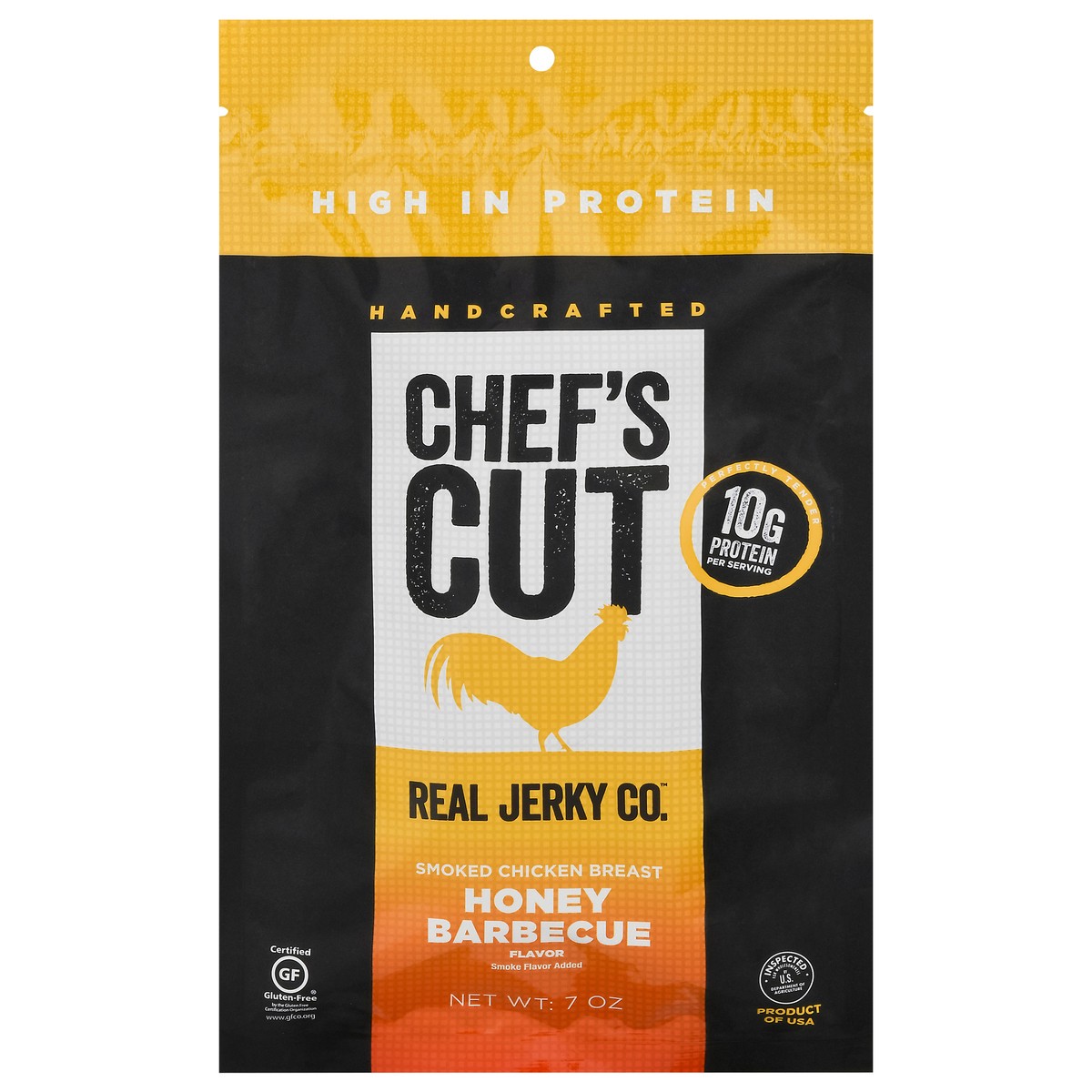 slide 1 of 12, Chef's Cut Real Jerky Co. Smoked Honey Barbecue Chicken Breast 7 oz, 7 oz