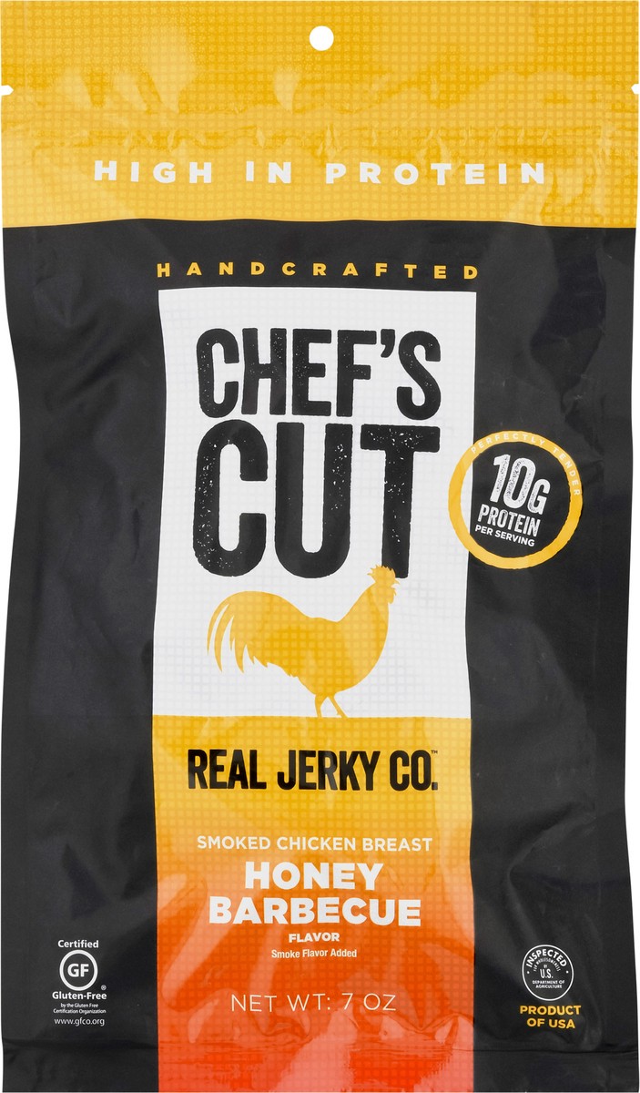 slide 9 of 12, Chef's Cut Real Jerky Co. Smoked Honey Barbecue Chicken Breast 7 oz, 7 oz