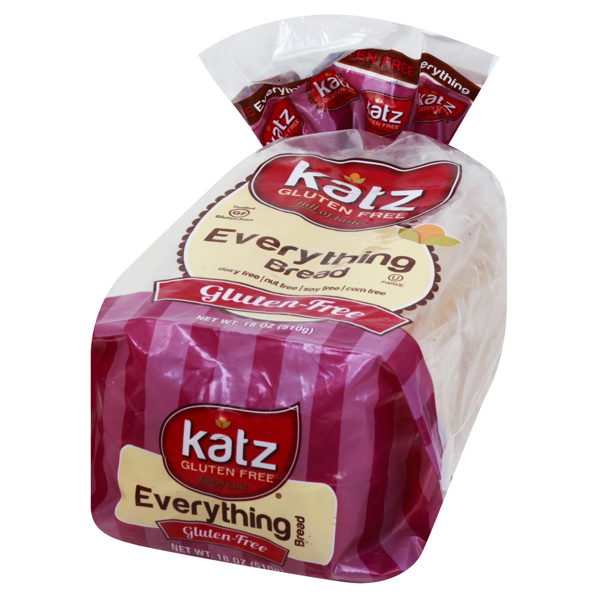 slide 6 of 13, Katz Gluten Free Everything Bread 18 oz, 18 oz