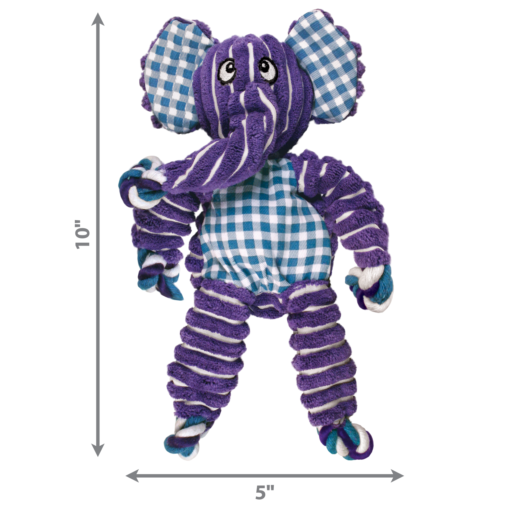 slide 2 of 4, KONG Floppy Knots Elephant Sm/Md, 1 ct