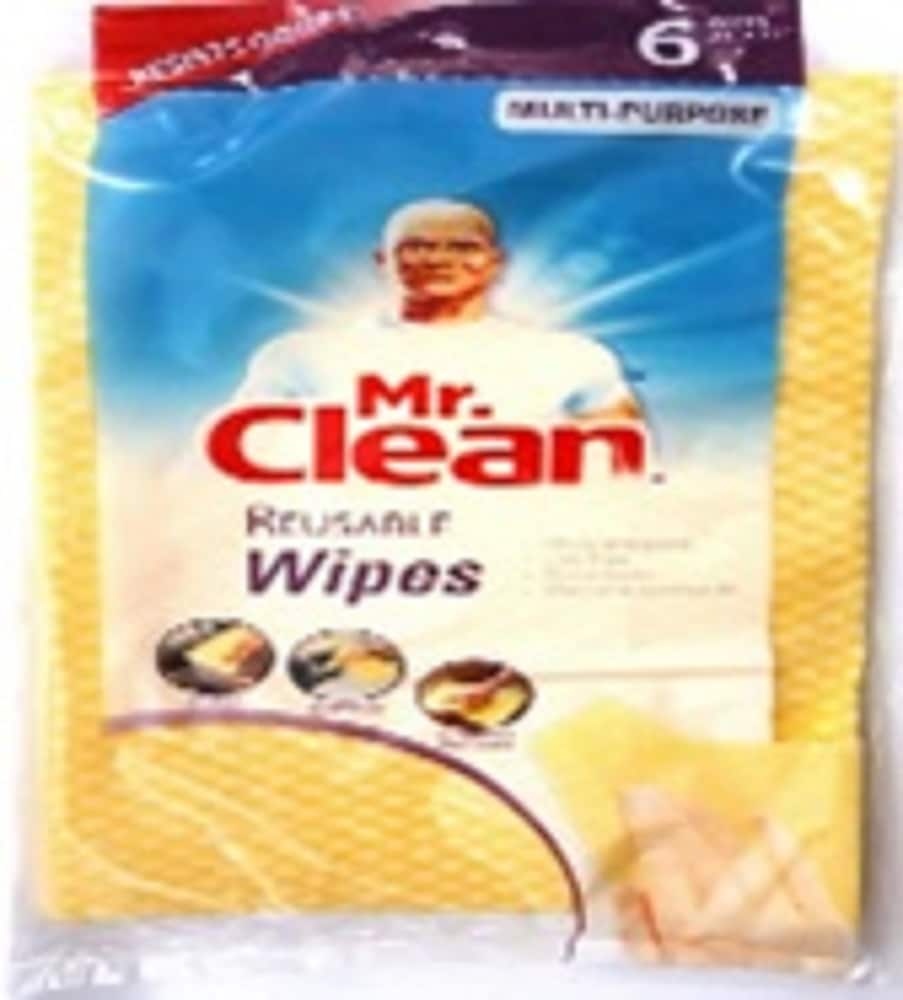 slide 1 of 1, Mr. Clean Reusable Wipes, 6 ct