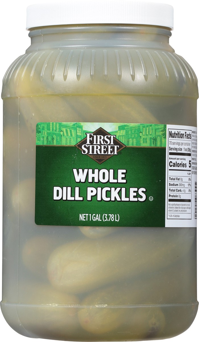 slide 13 of 13, Cb22 First Street Whole Dill Pickles, 1 gal