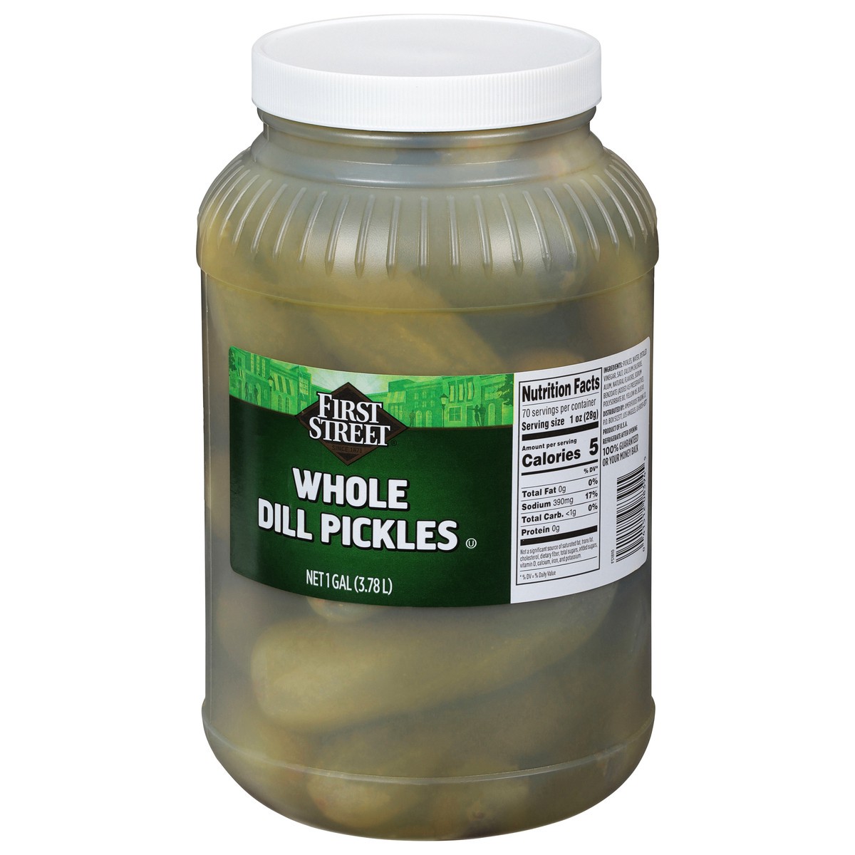 slide 8 of 13, Cb22 First Street Whole Dill Pickles, 1 gal
