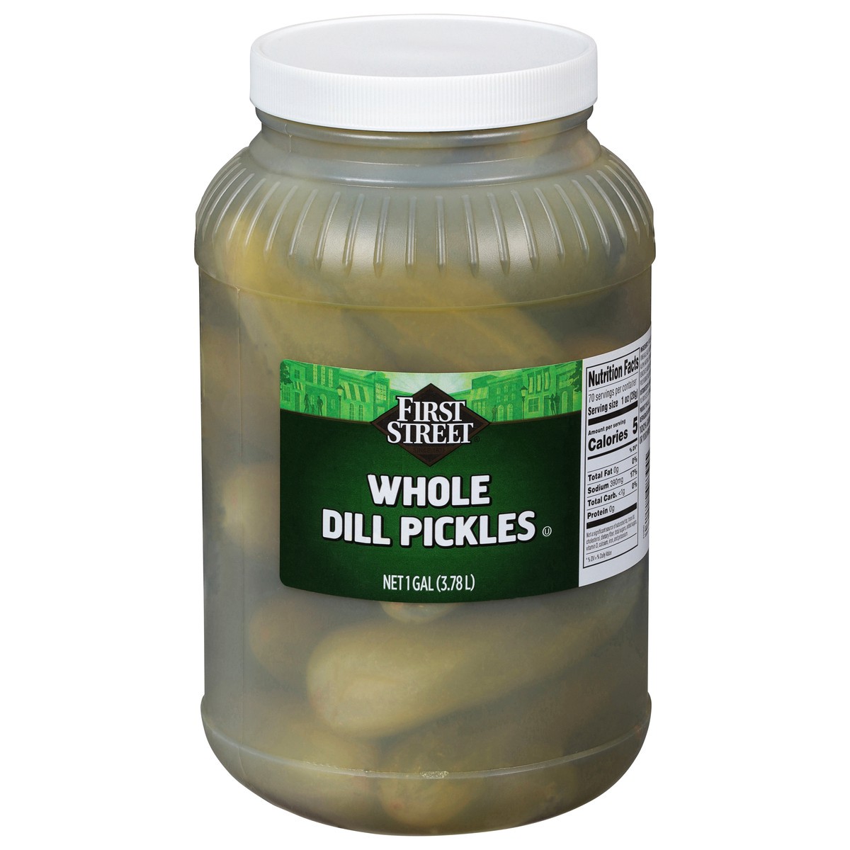 slide 4 of 13, Cb22 First Street Whole Dill Pickles, 1 gal
