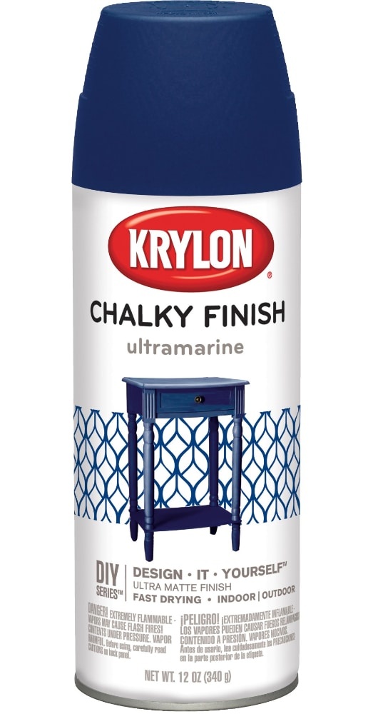 slide 1 of 1, Krylon Chalky Matte Finish Paint - Ultramarine, 12 oz