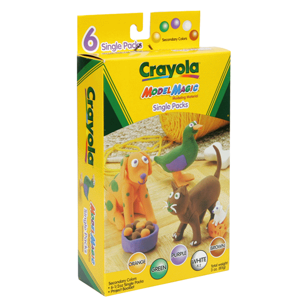 slide 1 of 1, Crayola Model Magic Secondary Colors Modeling Material, 6 ct