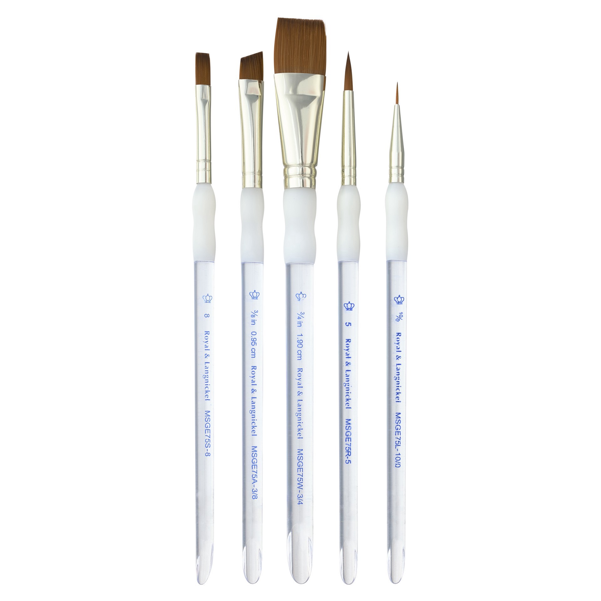 slide 2 of 3, Royal & Langnickel Synthetic Sable 5 Piece Brush Set, 5 ct