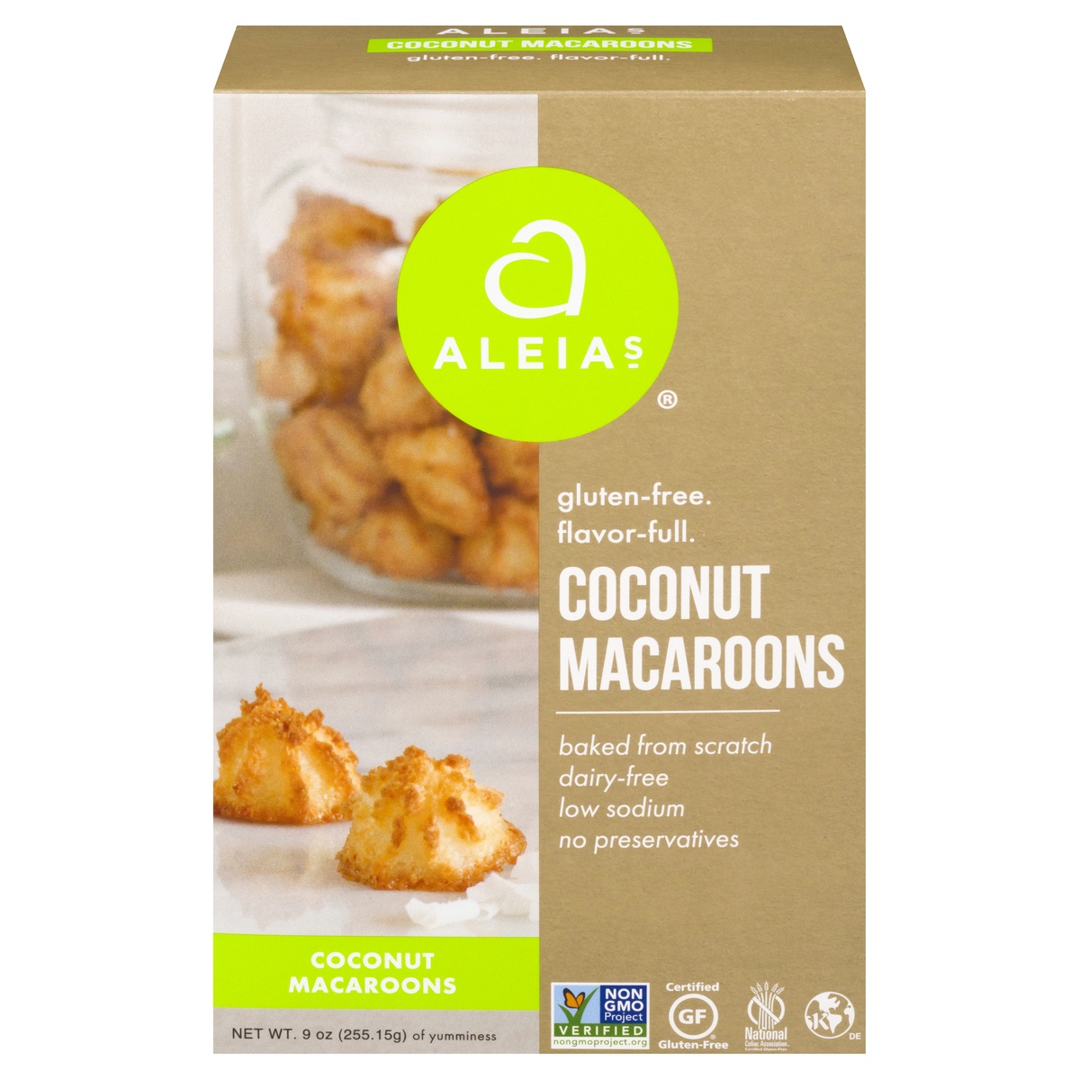 slide 1 of 10, Aleia's Gluten Free Coconut Macaroons, 9 oz