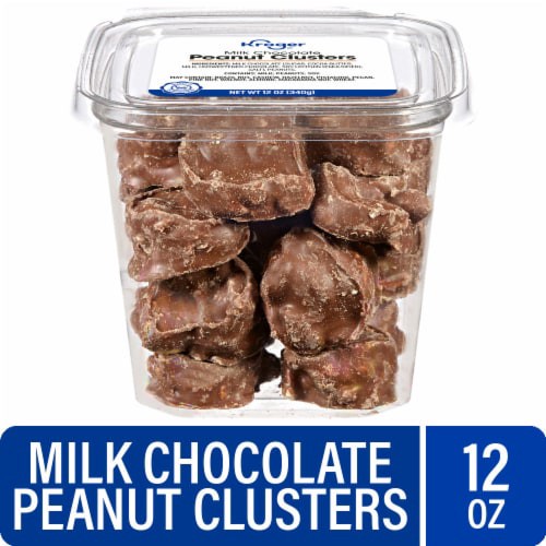 slide 1 of 1, Kroger® Milk Chocolate Peanut Clusters, 12 oz