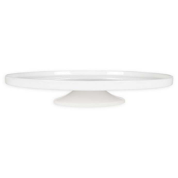 slide 1 of 1, Nevaeh White by Fitz and Floyd Footed Cake Stand, 1 ct