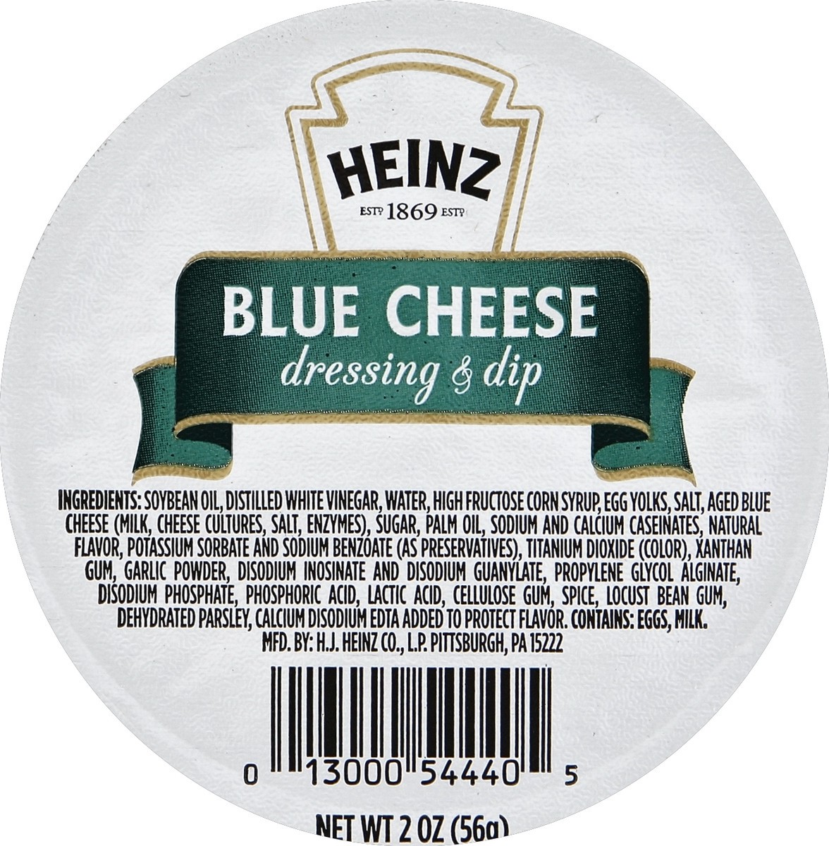 slide 3 of 3, Heinz Blue Cheese Dressing & Dip Cup, 2 oz