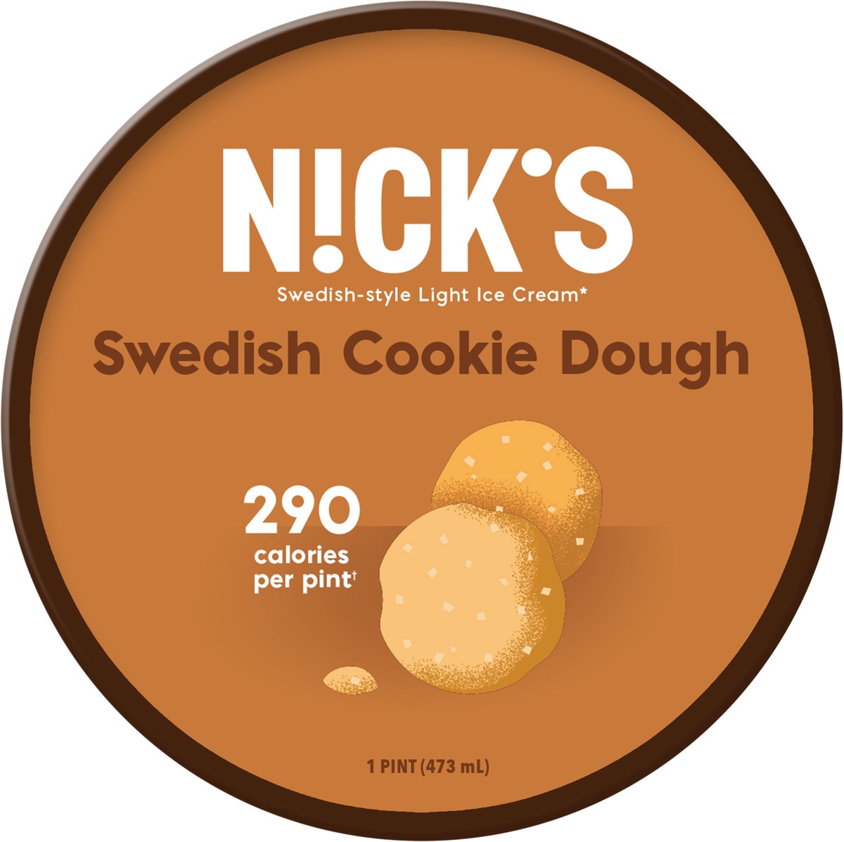 slide 7 of 7, Nick's Swedish Chokladchip Dough Ice Cream, 1 pint