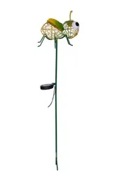 HD Designs Outdoors Wire Grasshopper Solar Stake - Green/Yellow