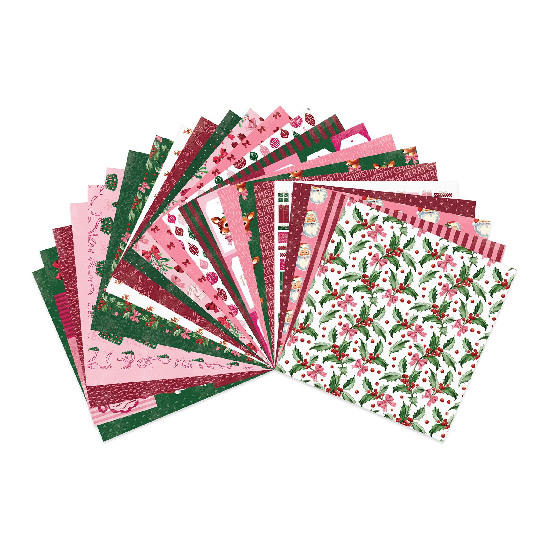 slide 2 of 3, 6" X 6" Holly Jolly Double-Sided Paper Pad, 24 Sheets By Recollections, 6 in x 6 in