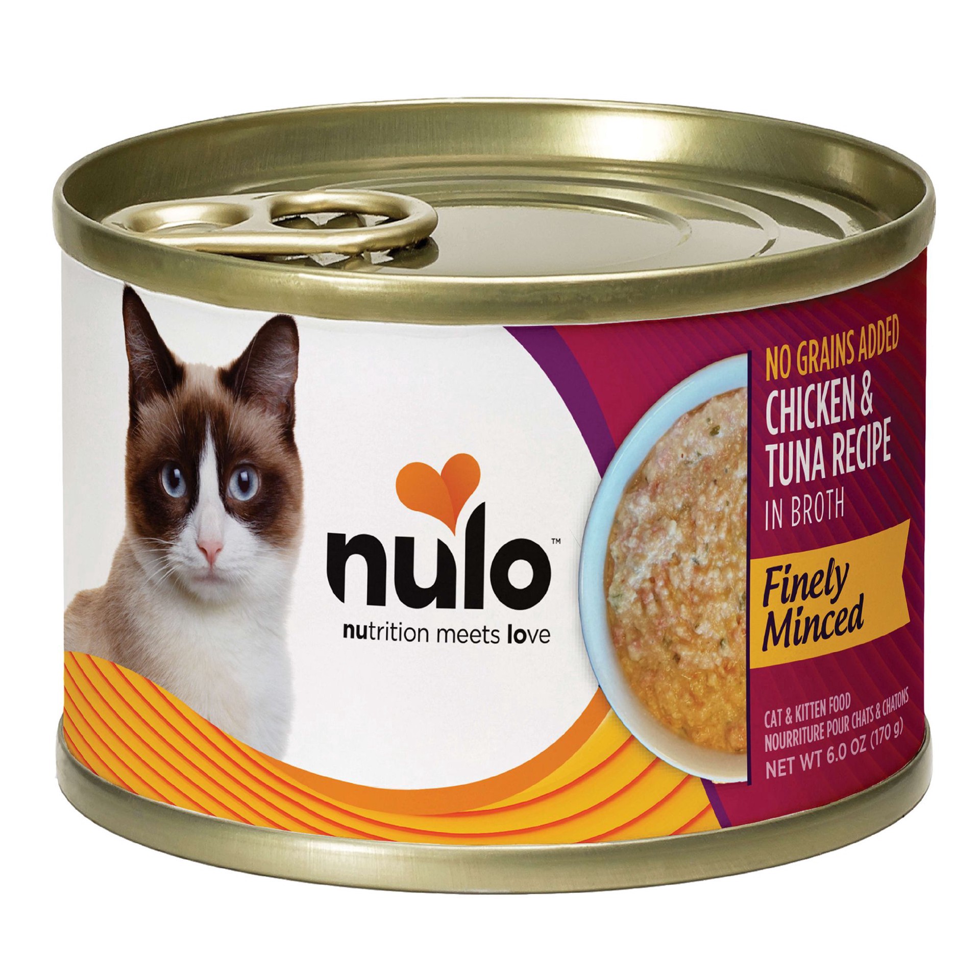 slide 1 of 1, Nulo Cat & Kitten Wet Food - Finely Minced, Grain Free, 6 Oz, 6 oz