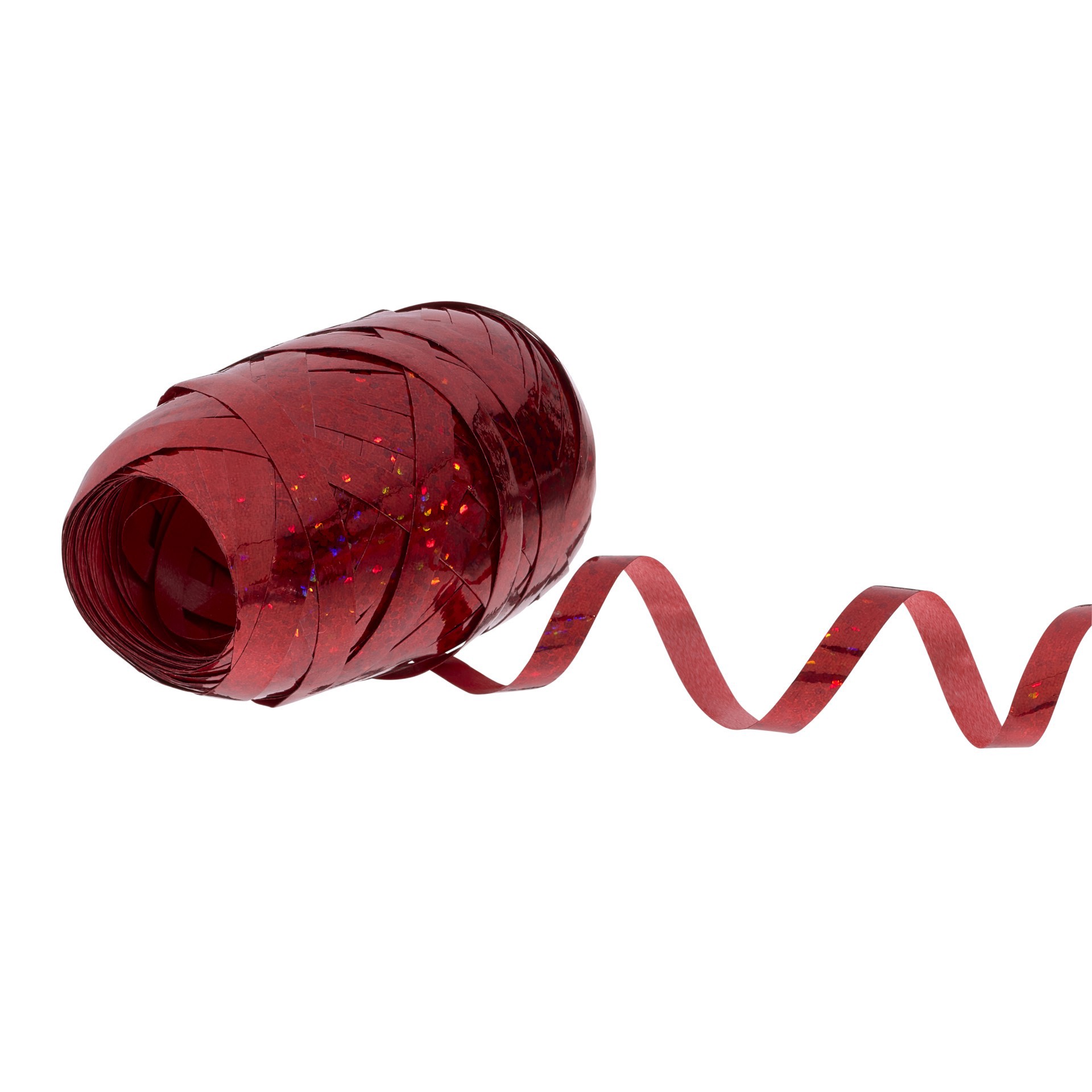 slide 4 of 4, 66ft. Holographic Red Ribbon Keg By Celebrate It, 66 ft