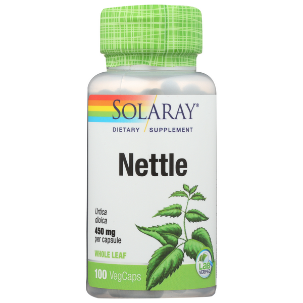 slide 1 of 1, Solaray Nettle Leaf Capsule, 100 ct