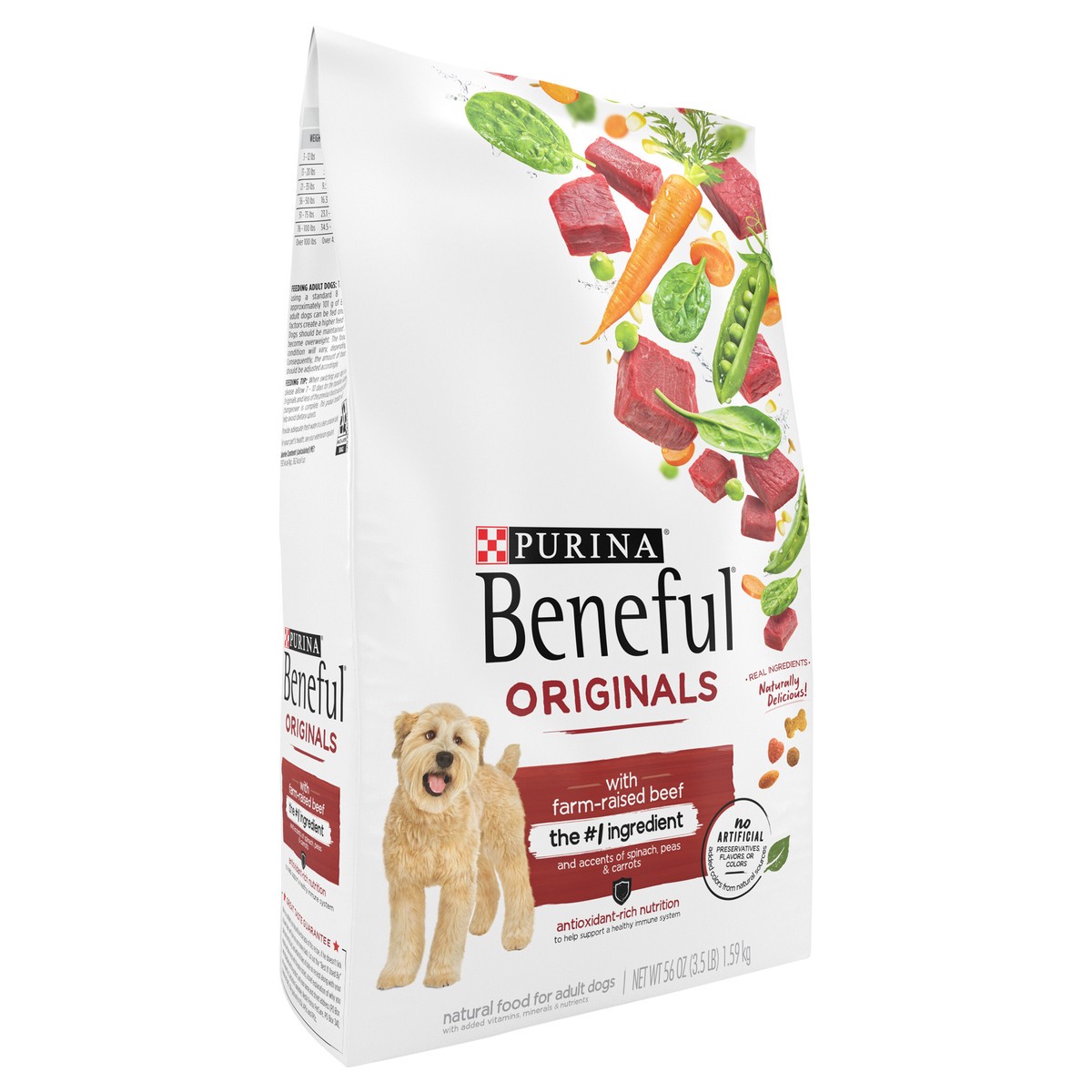 slide 4 of 9, Beneful Purina Beneful Originals With Farm-Raised Beef, With Real Meat Dog Food, 3.5 lb