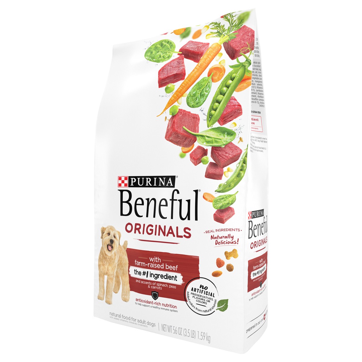 slide 6 of 9, Beneful Purina Beneful Originals With Farm-Raised Beef, With Real Meat Dog Food, 3.5 lb