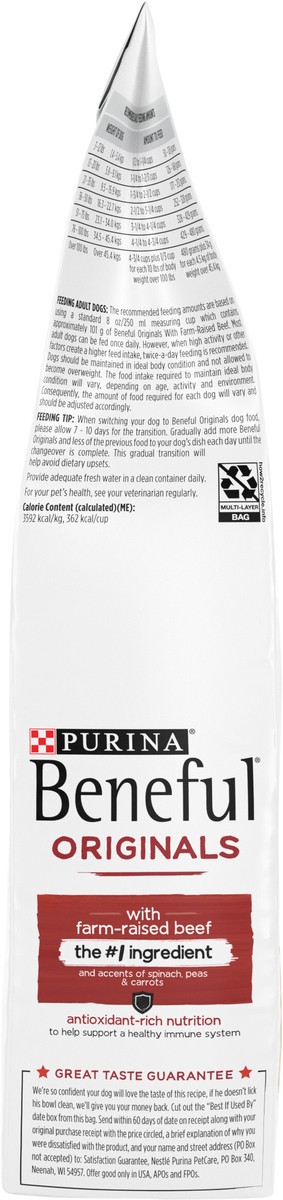 slide 3 of 9, Beneful Purina Beneful Originals With Farm-Raised Beef, With Real Meat Dog Food, 3.5 lb