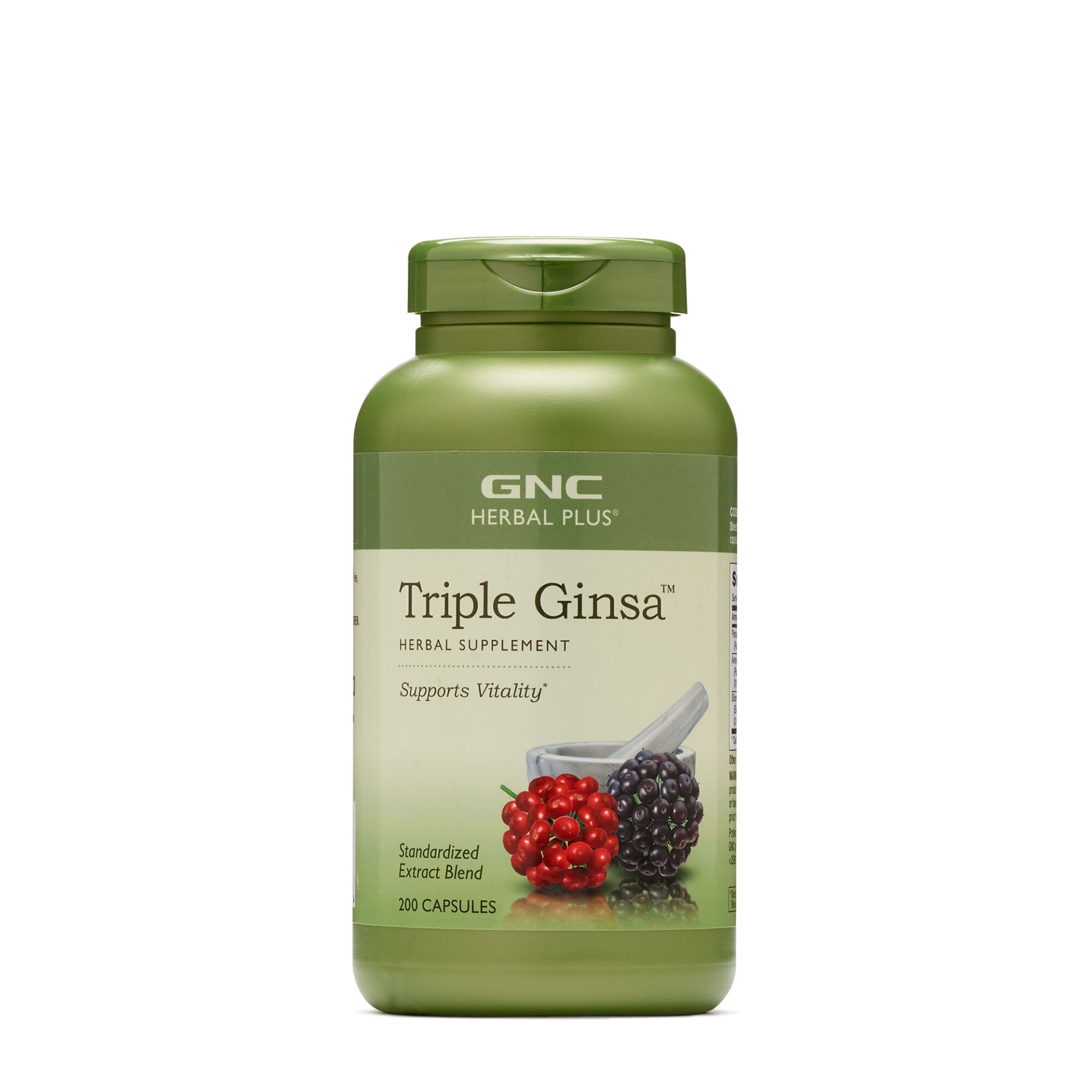 slide 1 of 1, GNC Herbal Plus Triple Ginsa, 200 ct