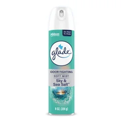 Glade Odor Fighting Soft Mist Air Freshener Room Spray, Sky & Sea Salt, 8.0oz, 1pk