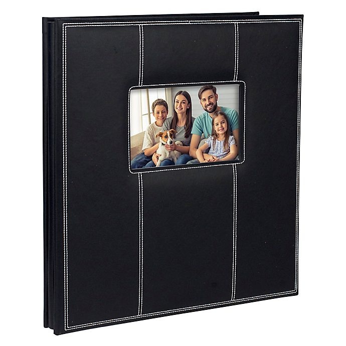 slide 1 of 1, Malden This Is Us 400-Photo Stitched Faux Leather Album - Black, 1 ct