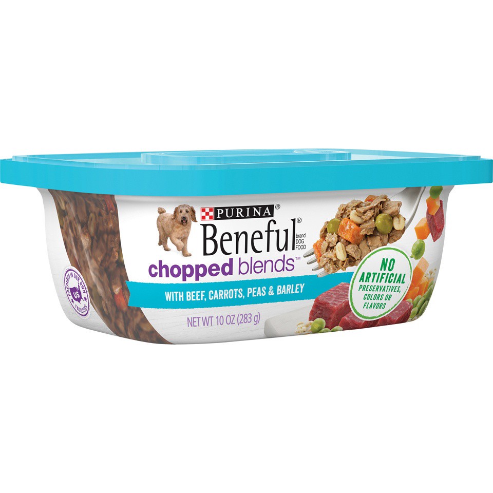 slide 3 of 7, Beneful Chopped Blends Beef Wet Dog Food - 10 Oz, 10 oz