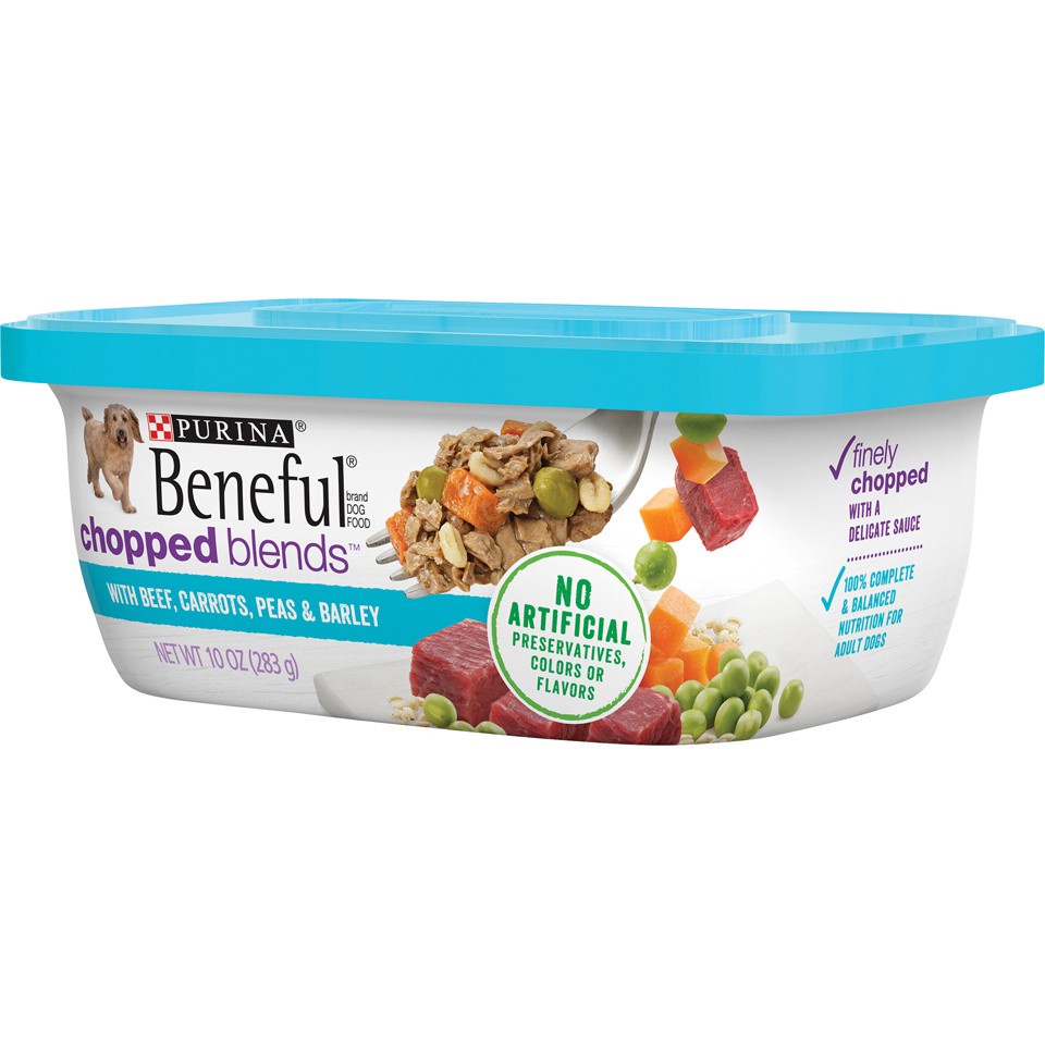 slide 2 of 7, Beneful Chopped Blends Beef Wet Dog Food - 10 Oz, 10 oz