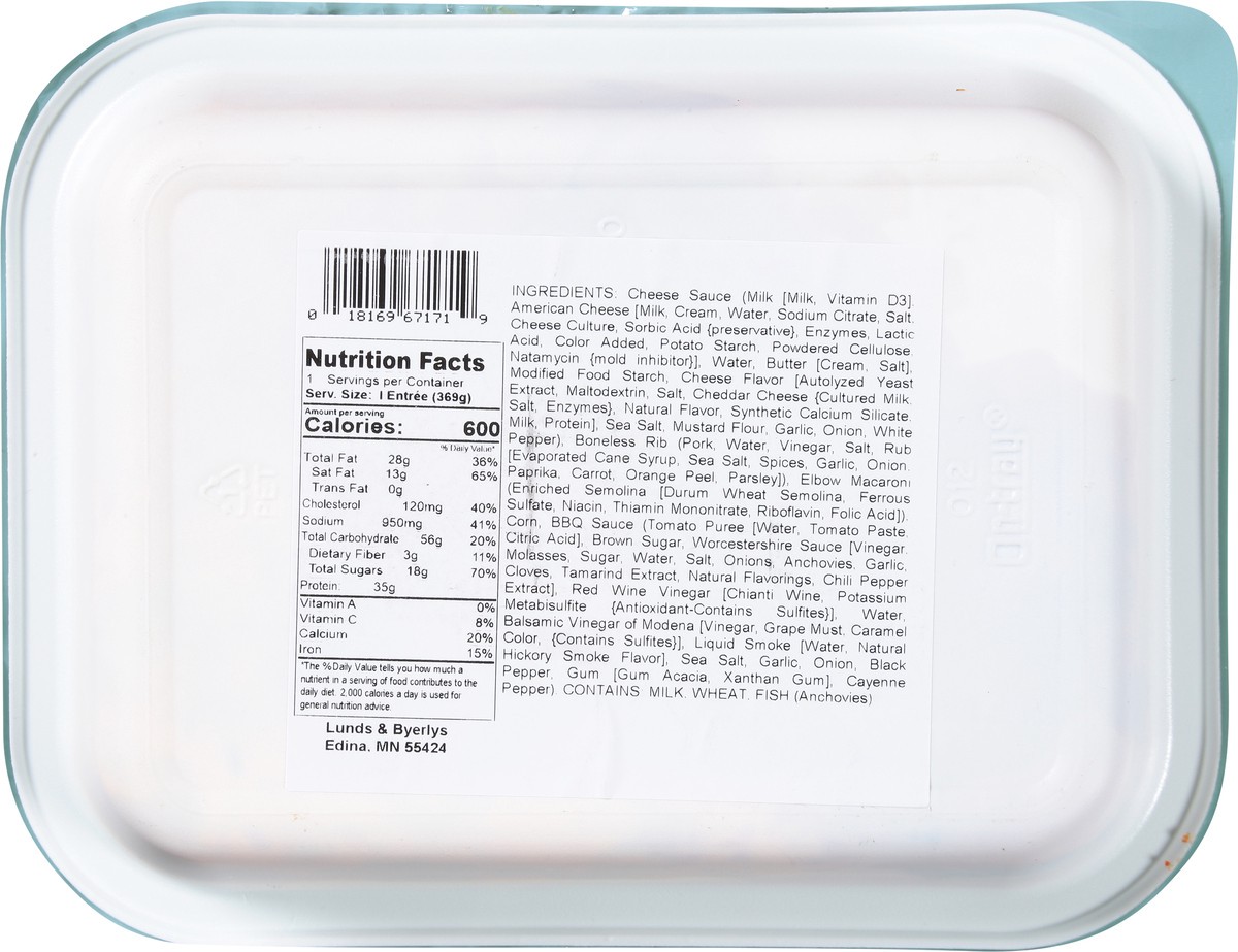 slide 9 of 13, L&B BBQ Boneless Ribs with Mac & Cheese 13.0 oz, 13 oz