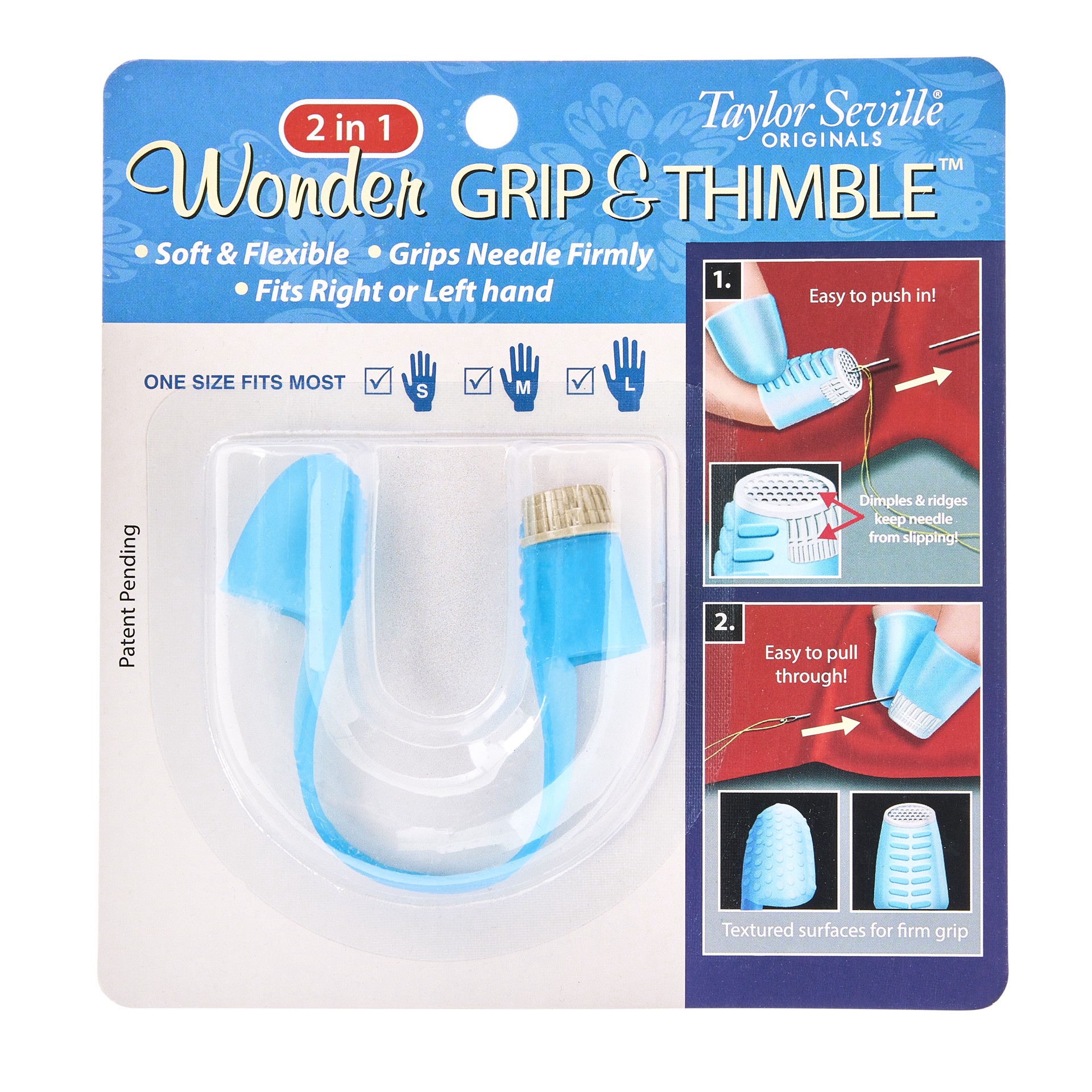 slide 2 of 5, Taylor Seville Originals 2-In-1 Wonder Grip & Thimble, 1 ct