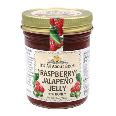 slide 1 of 1, It's All About Bees! Raspberry Jalepeno Jelly With Honey, 8 oz