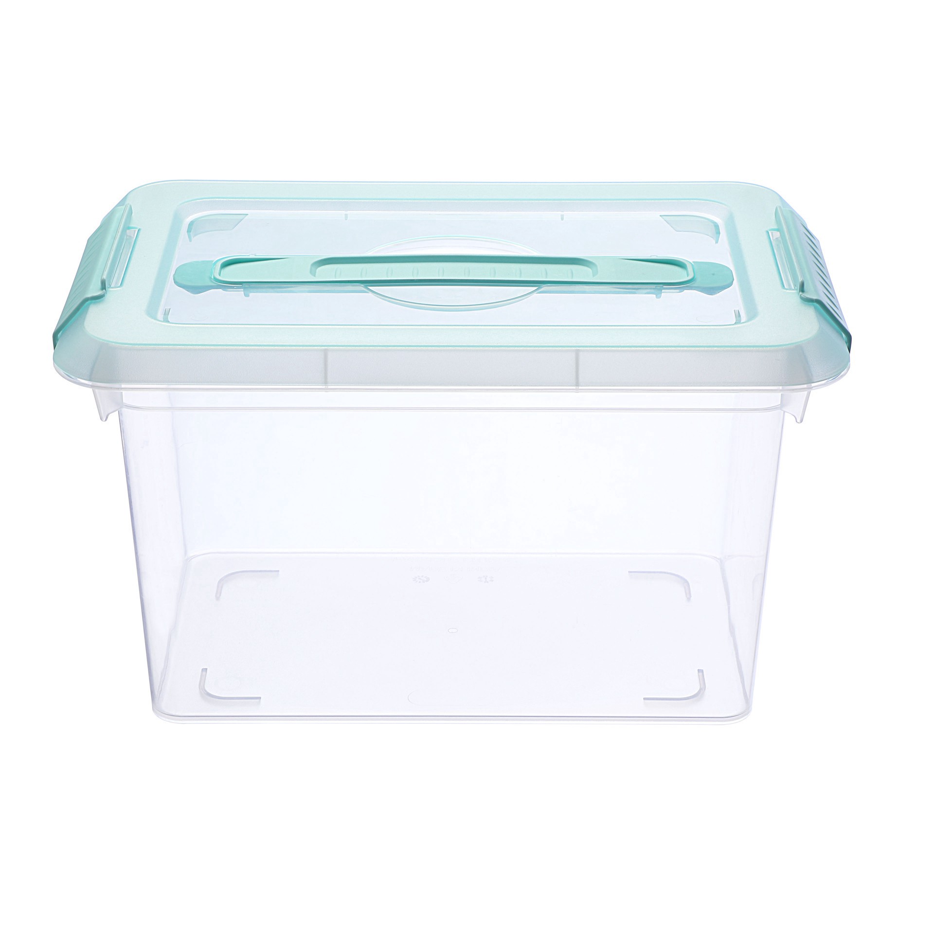 slide 2 of 4, 6.2qt. Storage Bin With Lid By Simply Tidy, 11.6 in x 7.6 in x 6.9 in