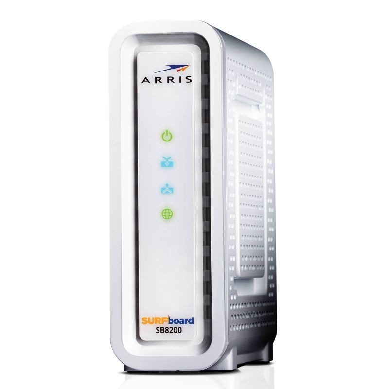 slide 4 of 6, ARRIS SURFboard DOCSIS 3.1 Cable Modem, Model SB8200 (White), 1 ct