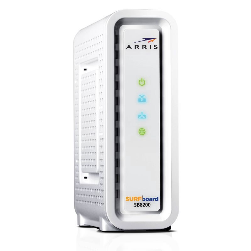 slide 3 of 6, ARRIS SURFboard DOCSIS 3.1 Cable Modem, Model SB8200 (White), 1 ct