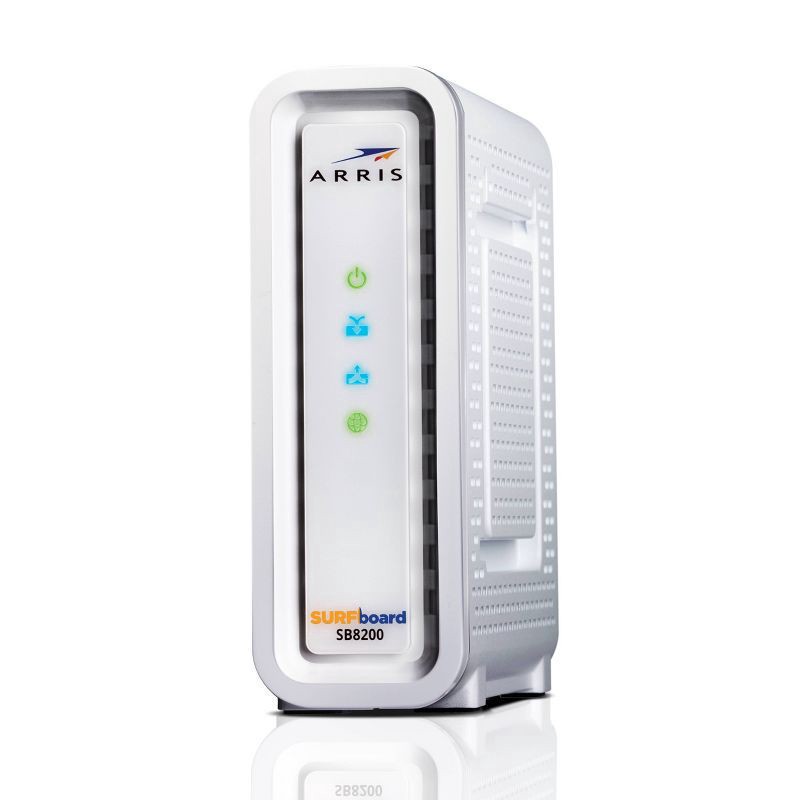 slide 6 of 6, ARRIS SURFboard DOCSIS 3.1 Cable Modem, Model SB8200 (White), 1 ct